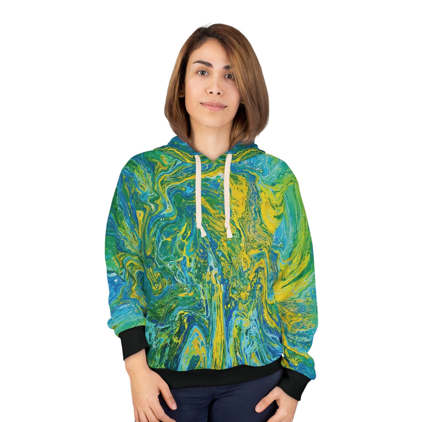 River Spirit: All-Over Print Unisex Pullover Hoodie