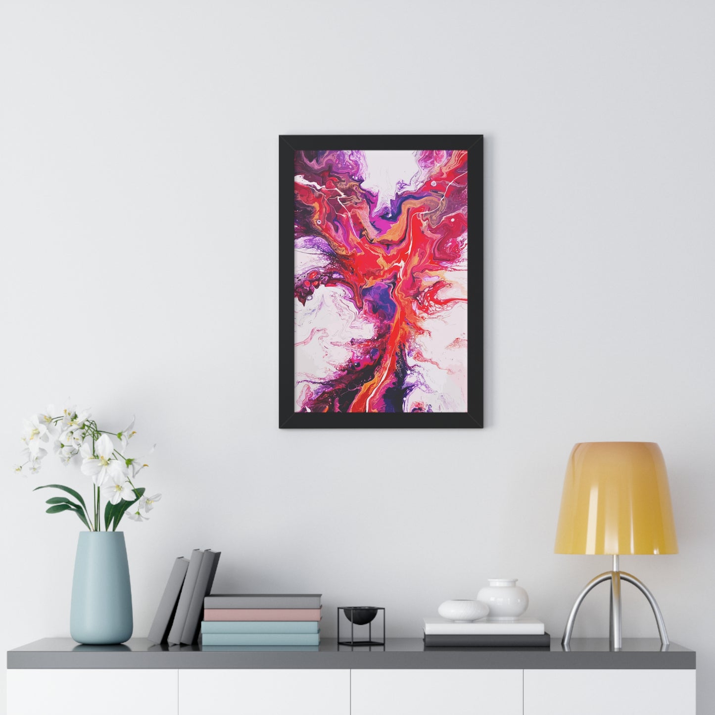 Phoenix Reborn Framed Art Print (Vertical)