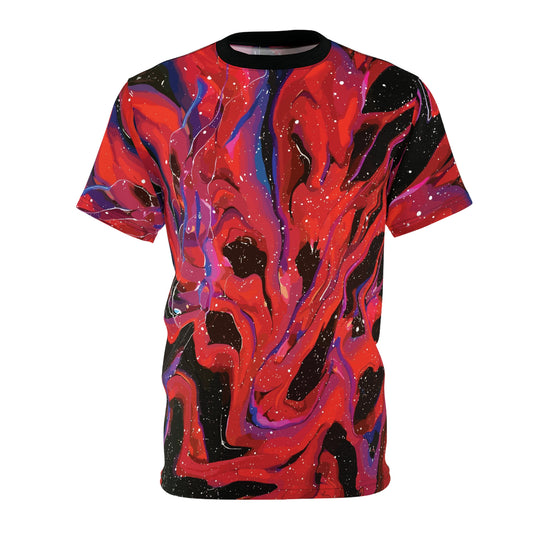 Webbed Expanse: All-Over Print Unisex Tee