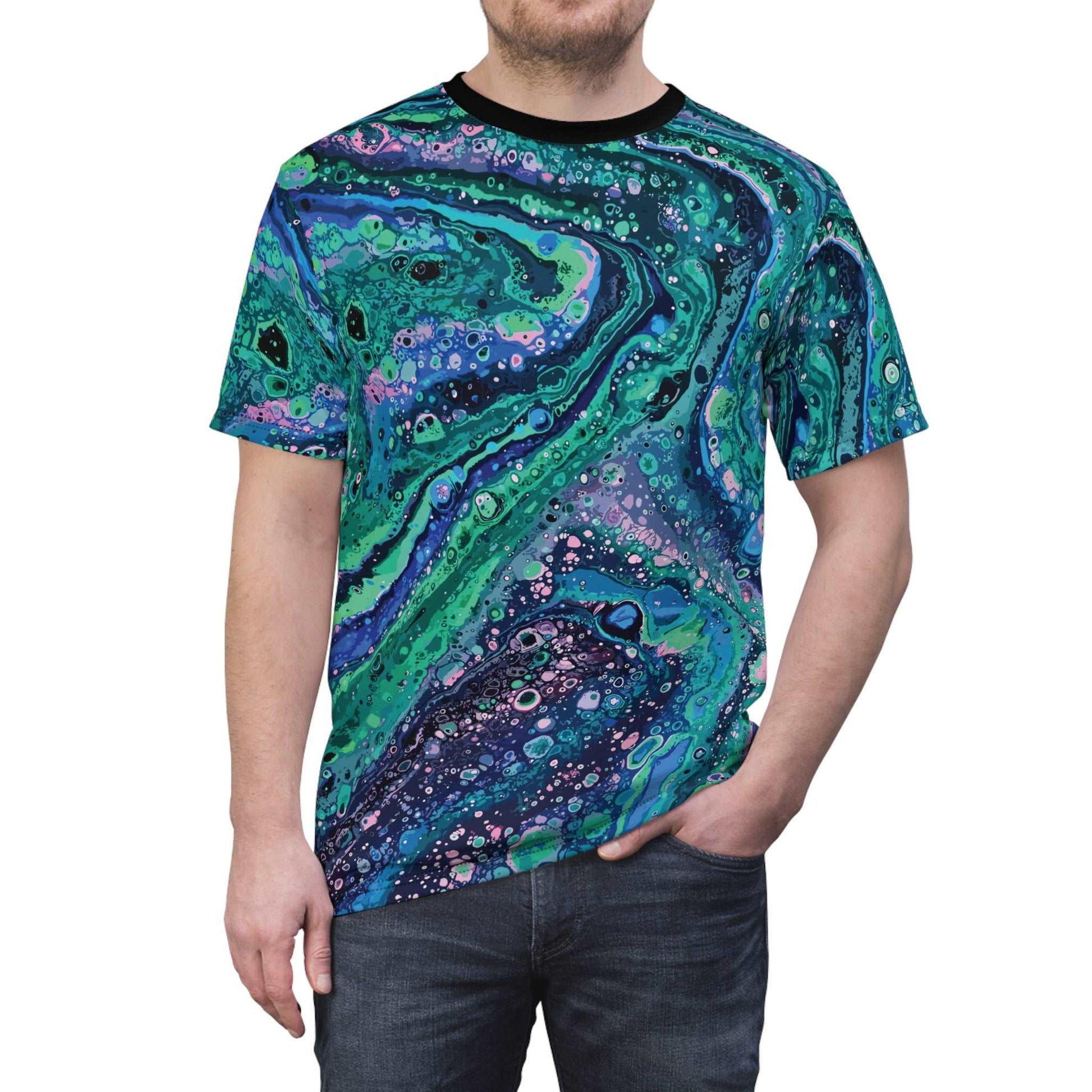 Chemical Confluence: All-Over Print Unisex Tee