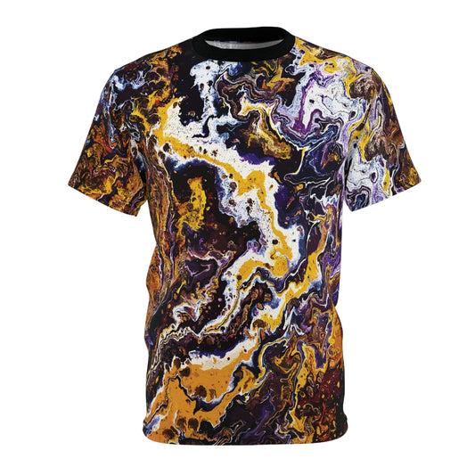 Plum Maelstrom: All-Over Print Unisex Tee