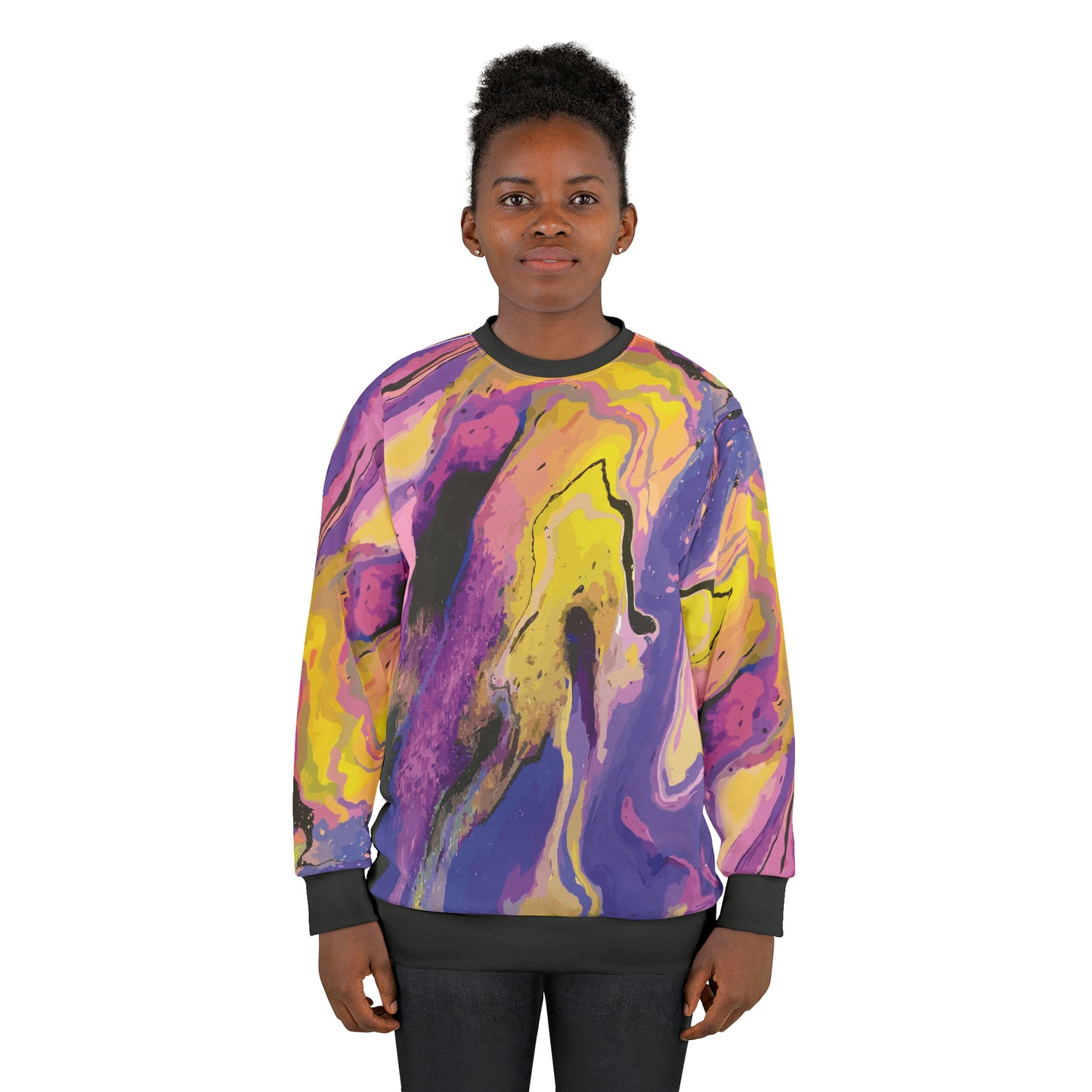 Pastel Power: All-Over Print Unisex Sweatshirt