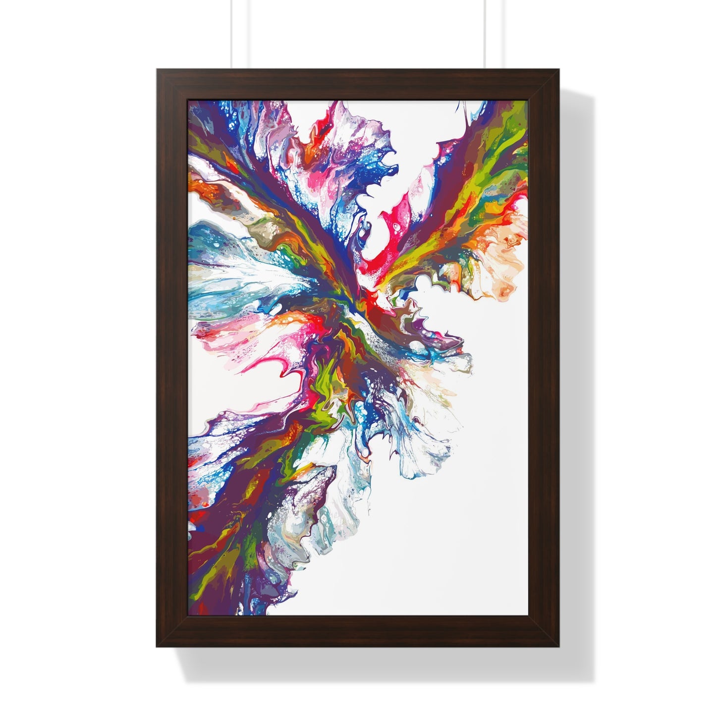 Splash of Iridescence Framed Art Print (Vertical)